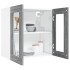 Armario colgante vidrio madera gris Sonoma 60x31x60