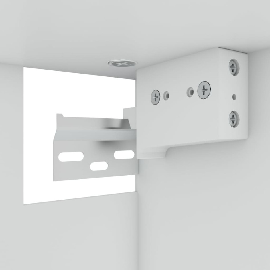 Armario colgante vidrio madera gris Sonoma 60x31x60