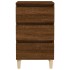 Mesita de noche madera contrachapada roble marrón 40x35x70