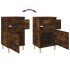 Mesitas de noche 2 uds color roble ahumado 40x35x70
