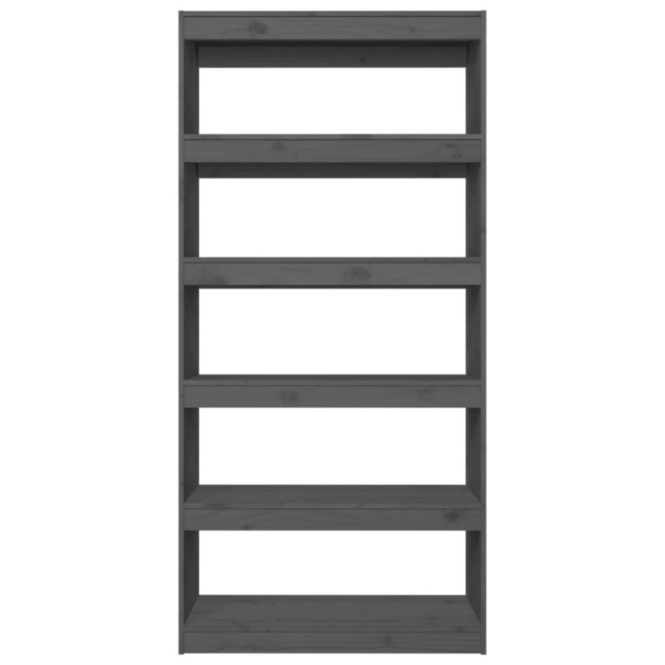 Estantería/divisor de espacios madera pino gris 80x30x167,4