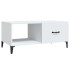 Mesa de centro madera contrachapada blanco 90x50x40