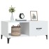 Mesa de centro madera contrachapada blanco 90x50x40