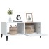 Mesa de centro madera contrachapada blanco 90x50x40