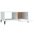 Mesa de centro madera contrachapada blanco 90x50x40