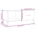 Mesa de centro madera contrachapada blanco 90x50x40