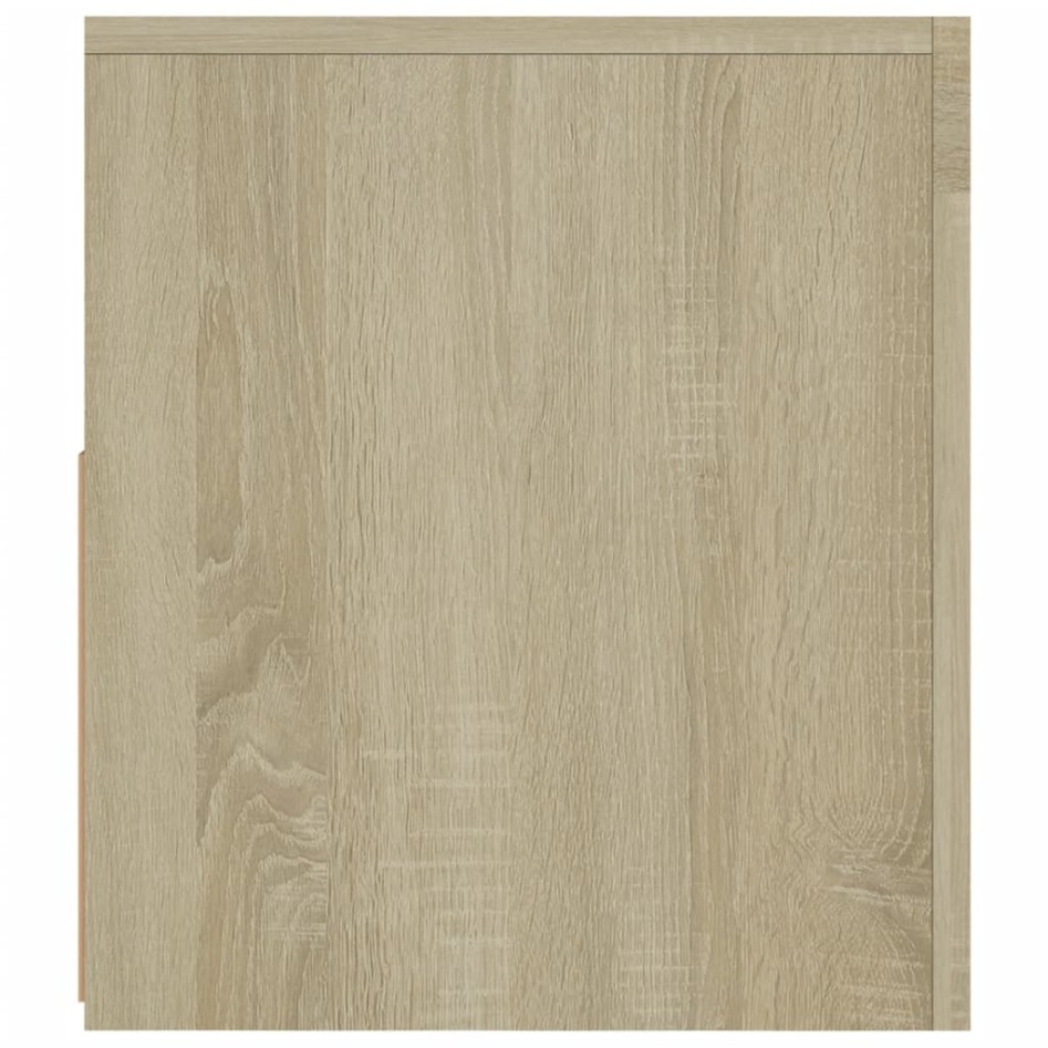 Mueble de TV con luces LED roble Sonoma 120x35x40