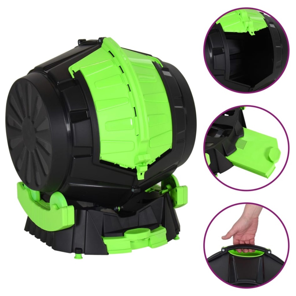 Compostador giratorio 49,5x44,5x57 cm 50