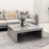 Mesa de centro madera de ingeniería gris hormigón 100x100x35