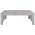 Mesa de centro madera de ingeniería gris hormigón 100x100x35