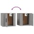Muebles para TV de pared 2 uds gris Sonoma 40x34,5x40
