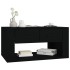 Mesa de centro madera contrachapada negro 80x50x40