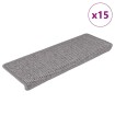 Alfombrilla autoadhesiva escalera sisal 15 uds 65x21x4 cm