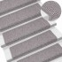 Alfombrilla autoadhesiva escalera sisal 15 uds 65x21x4