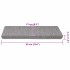 Alfombrilla autoadhesiva escalera sisal 15 uds 65x21x4