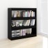 Estantería de libros/divisor de espacios negro 100x30x103