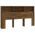 Mueble cabecero color roble ahumado 180x19x103,5
