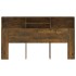 Mueble cabecero color roble ahumado 180x19x103,5