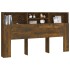 Mueble cabecero color roble ahumado 180x19x103,5