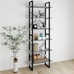 Estantería alta madera contrachapada gris Sonoma 80x30x210 cm