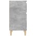 Mesitas de noche 2 uds gris hormigón 40x35x70