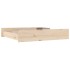 Cajones de cama 2 unidades madera maciza de
