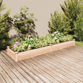 Jardinera arriate con forro madera maciza abeto 240x60x25