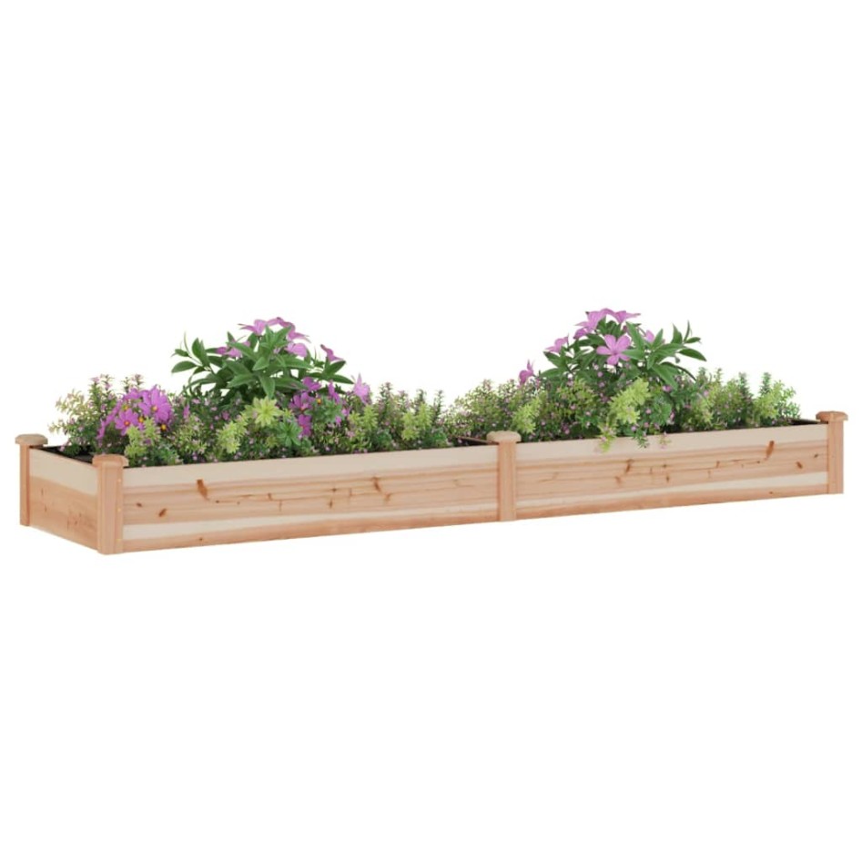 Jardinera arriate con forro madera maciza abeto 240x60x25