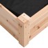 Jardinera arriate con forro madera maciza abeto 240x60x25