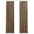Cortinas opacas con ganchos 2 uds terciopelo beige 140x245