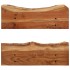 Estantes de pared 2 uds madera maciza de acacia 60x20x18