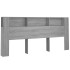 Mueble cabecero color gris Sonoma 220x18,5x104,5