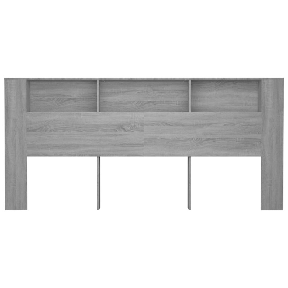Mueble cabecero color gris Sonoma 220x18,5x104,5