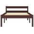 Estructura cama sin colchón madera pino marrón oscuro