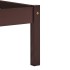 Estructura cama sin colchón madera pino marrón oscuro