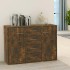 Aparador madera contrachapada color roble ahumado 88x30x65