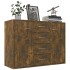 Aparador madera contrachapada color roble ahumado 88x30x65