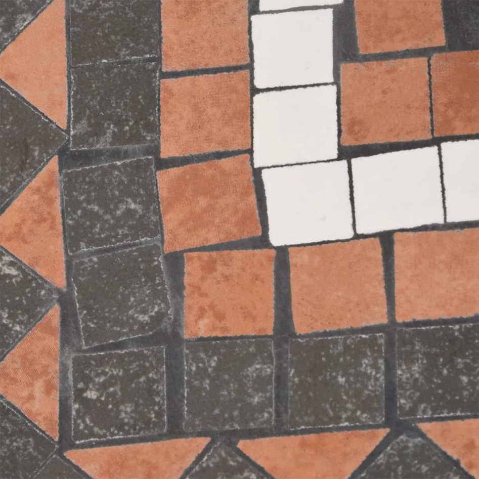 Base de sombrilla cuadrada color terracota y blanco 12