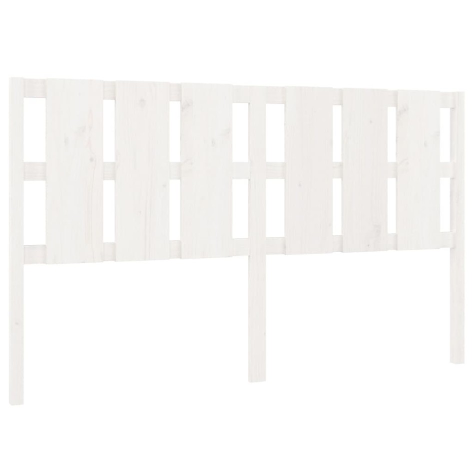 Cabecero de cama madera maciza de pino blanco 165,5x4x100