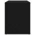 Mesita de noche madera contrachapada negro 60x36x45