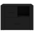 Mesita de noche madera contrachapada negro 60x36x45