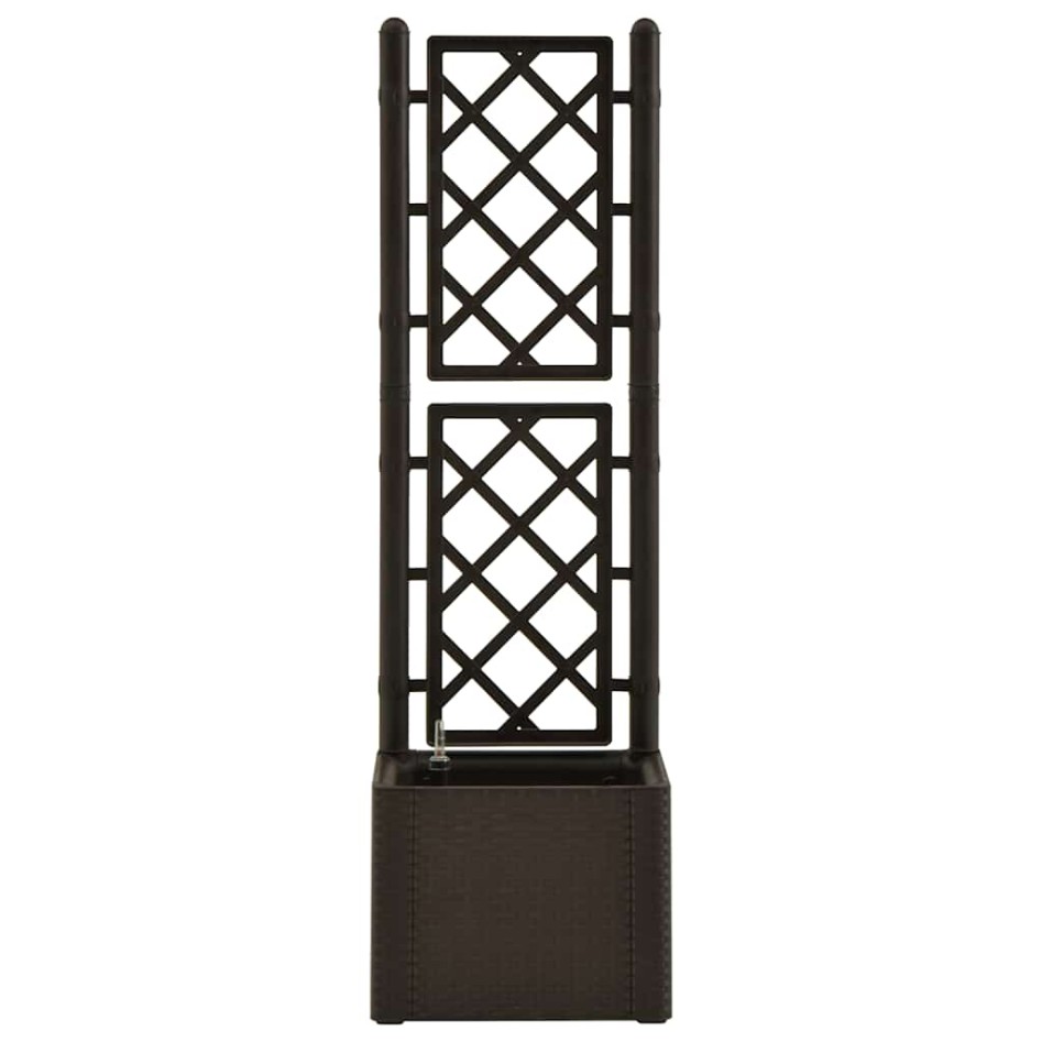 Arriate con enrejado y sistema de riego automático