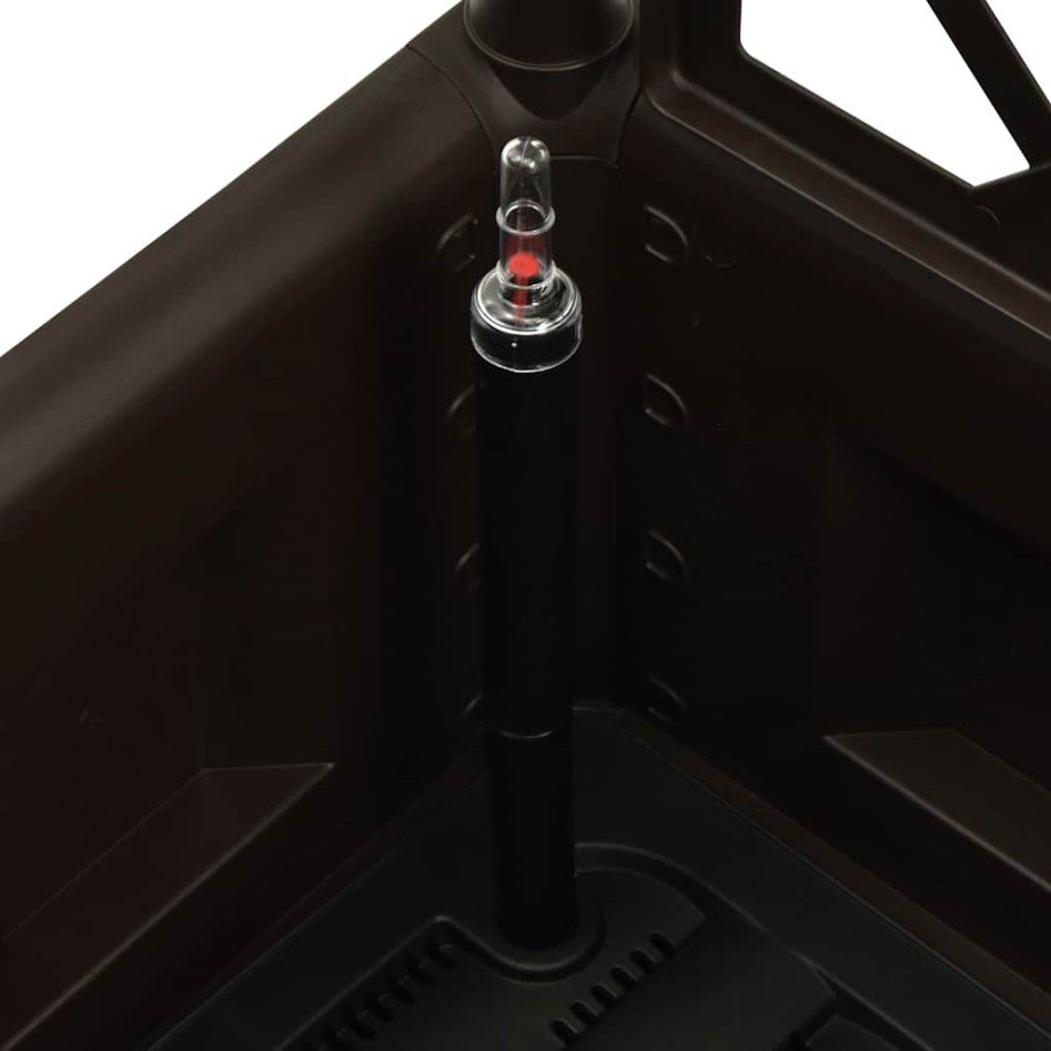 Arriate con enrejado y sistema de riego automático