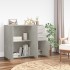Aparador de madera contrachapada gris hormigón 91x29,5x75