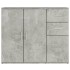 Aparador de madera contrachapada gris hormigón 91x29,5x75