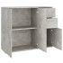 Aparador de madera contrachapada gris hormigón 91x29,5x75