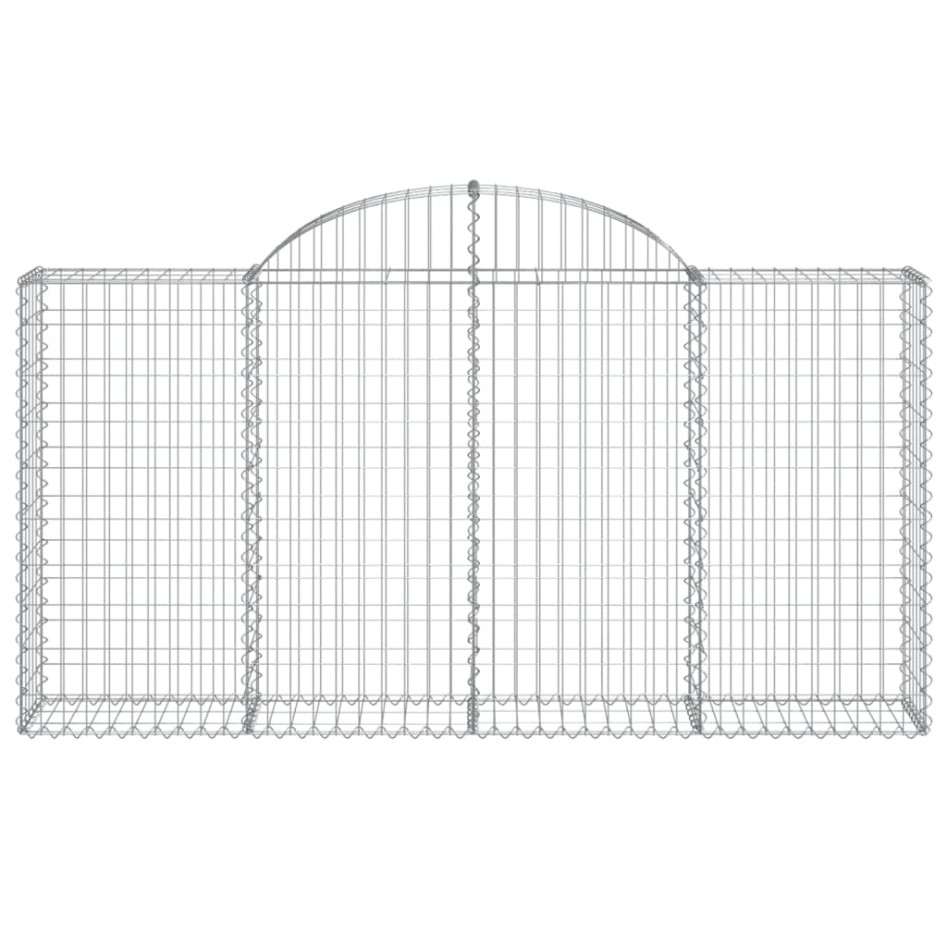 Cesta gaviones forma arco hierro galvanizado 200x30x100/120