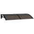 Marquesina de puerta policarbonato negro 150x75