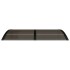 Marquesina de puerta policarbonato negro 150x75