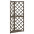 Enrejado de esquina madera maciza de abeto gris 50x50x145